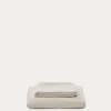 Kave Home Poefhoes Anarela Linnen 80x80cm