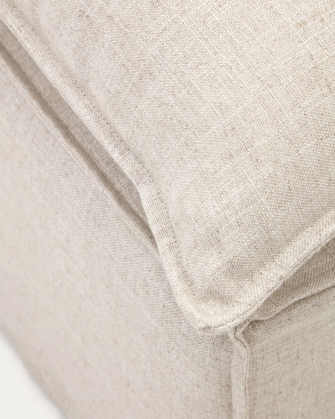 Kave Home Poefhoes Anarela Linnen 80x80cm