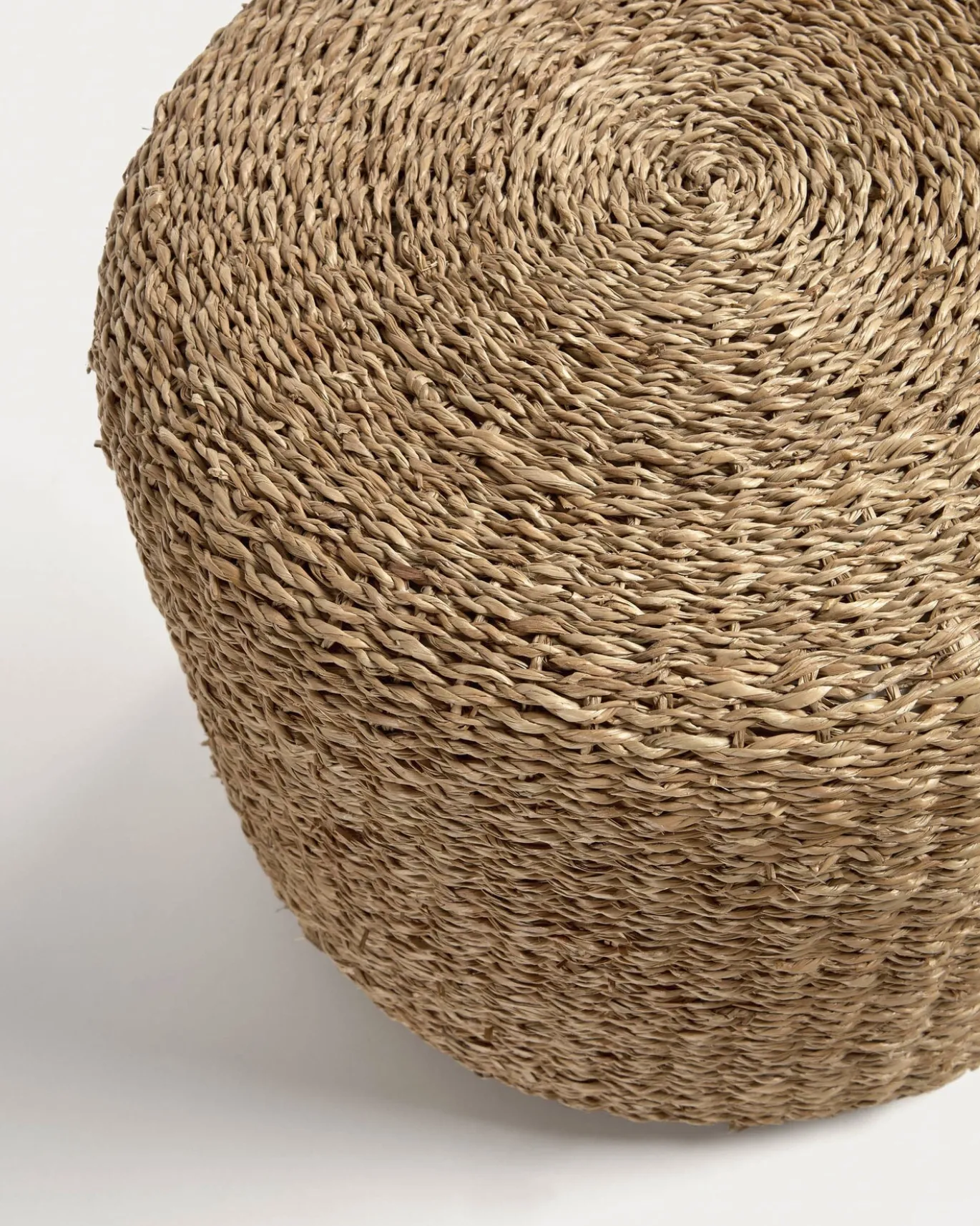 Kave Home Poef Someina Zeegras Ø40cm