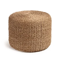 Kave Home Poef Someina Zeegras Ø40cm