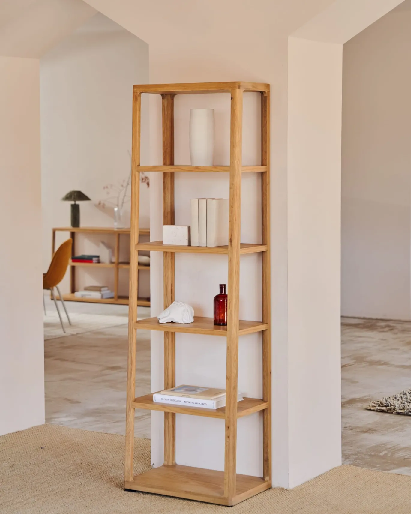 Kave Home Rekken Maymai Eiken Structuur 60x193cm