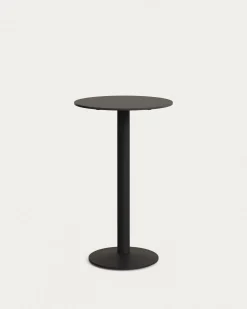 Kave Home Ronde Bistrotafel Esilda Zwart Hoog Ø60x96cm