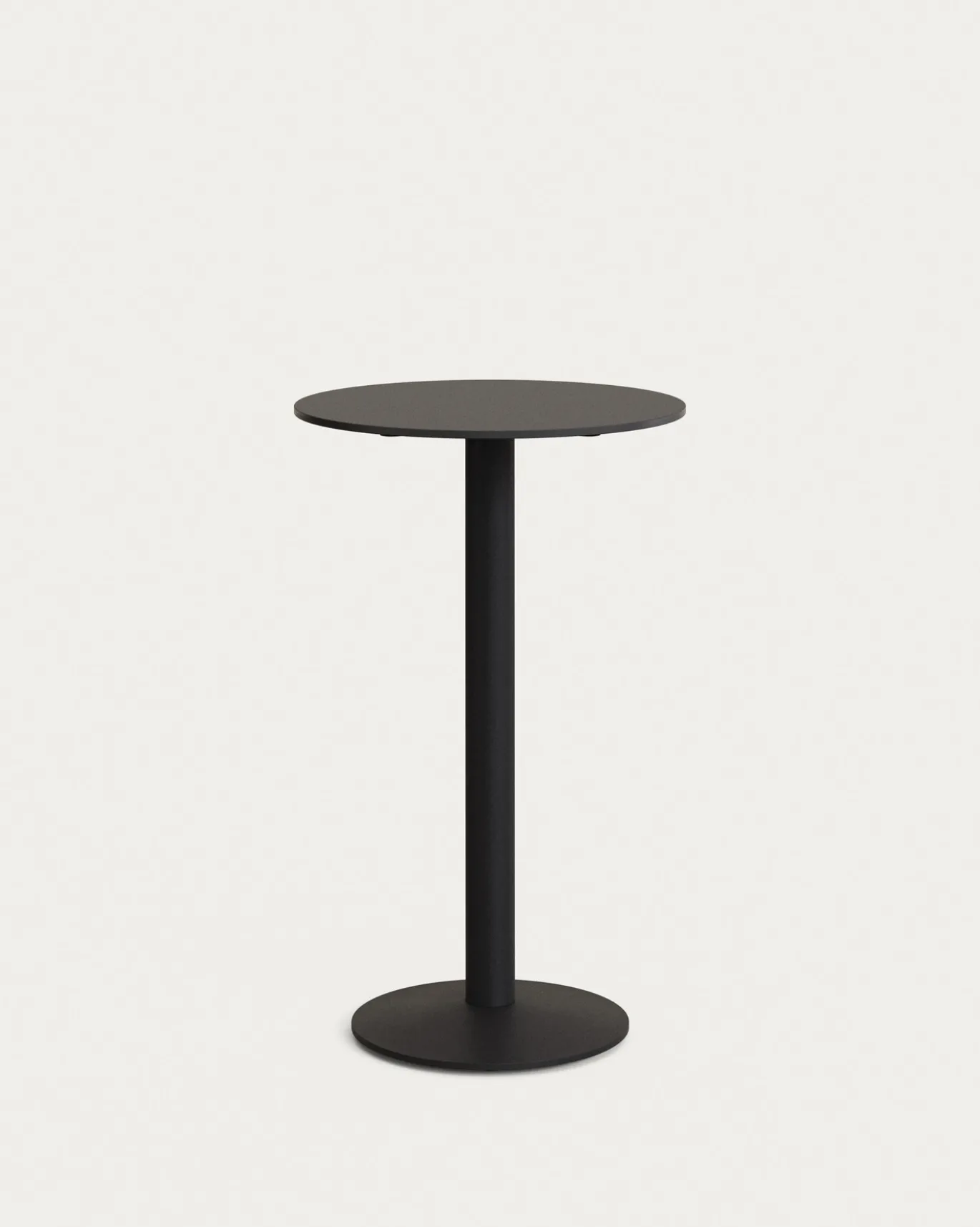 Kave Home Ronde Bistrotafel Esilda Zwart Hoog Ø60x96cm