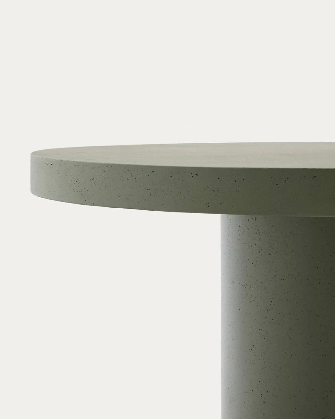 Kave Home Ronde Tafel Aiguablava Groen Cement Ø120cm