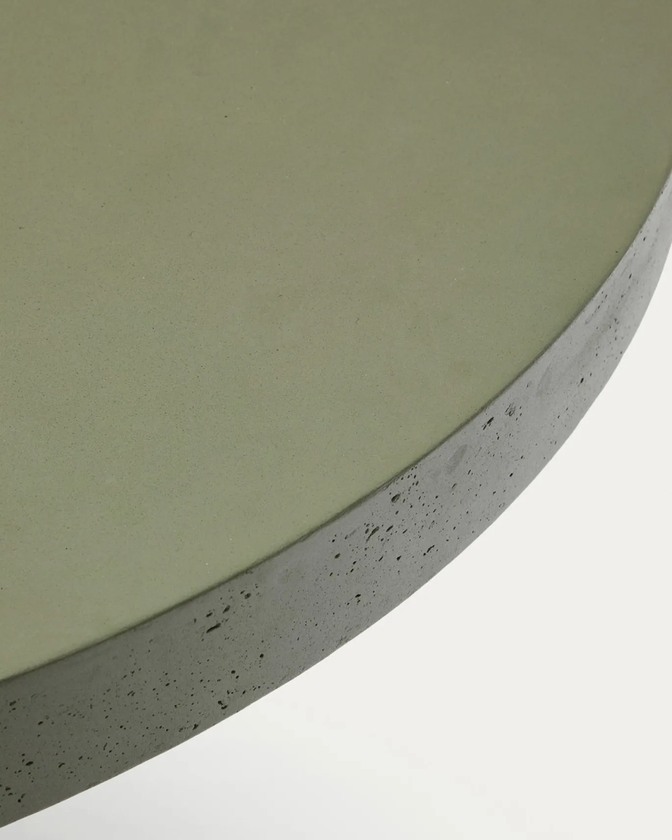 Kave Home Ronde Tafel Aiguablava Groen Cement Ø120cm