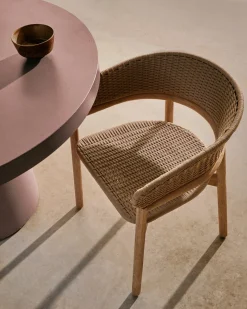 Kave Home Ronde Tafel Aiguablava Terracotta cement Ø120cm