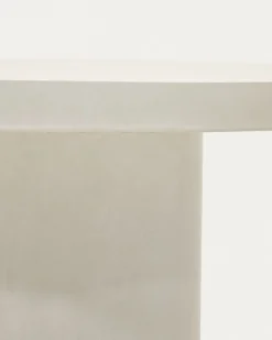 Kave Home Ronde Tafel Aiguablava Wit Cement Ø120cm