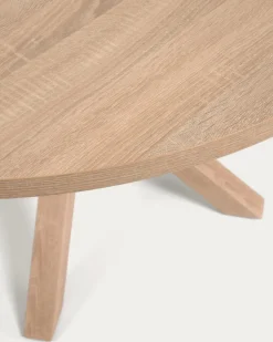 Kave Home Ronde Tafel Argo Naturel Melamine Houteffect Ø120cm