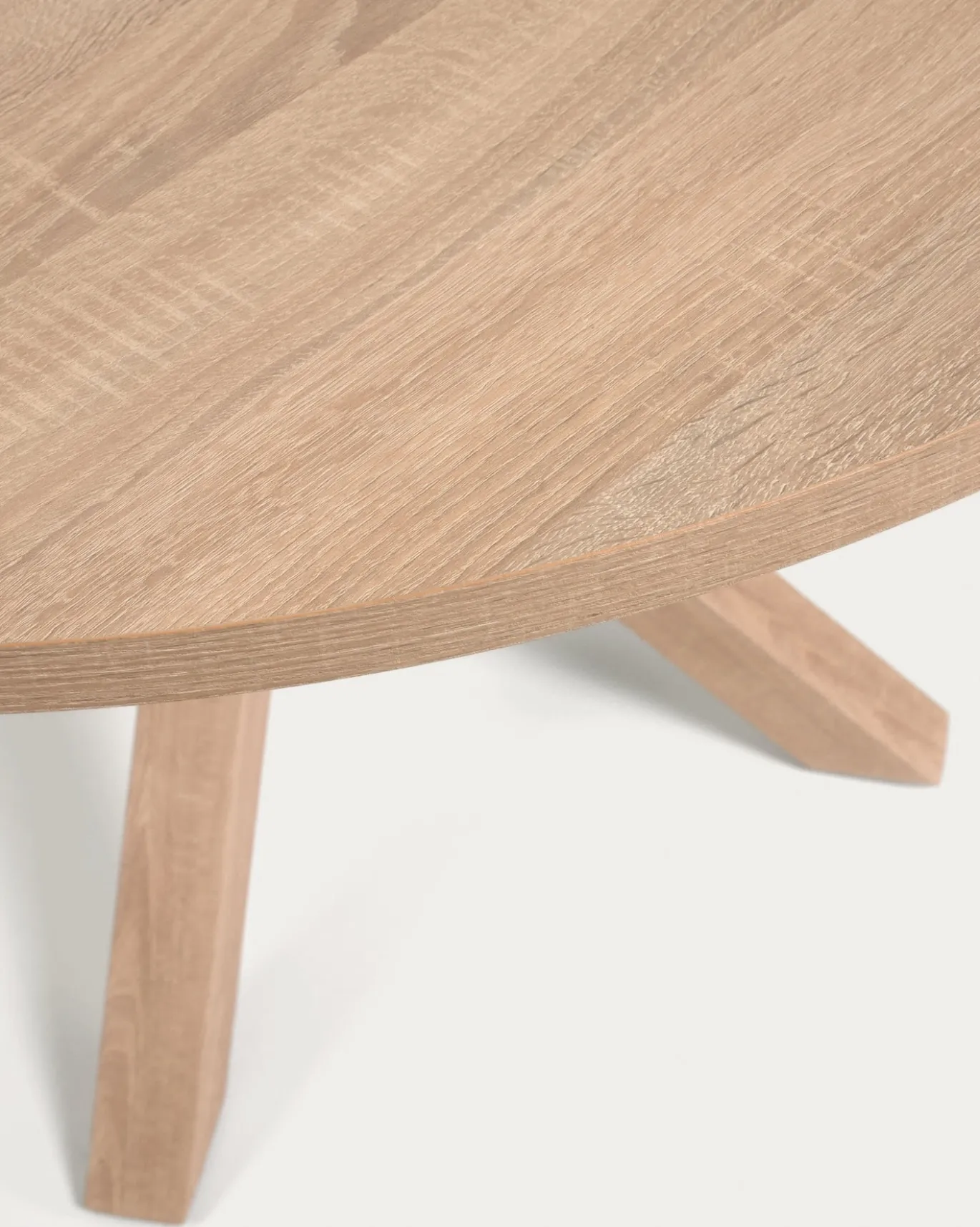 Kave Home Ronde Tafel Argo Naturel Melamine Houteffect Ø120cm