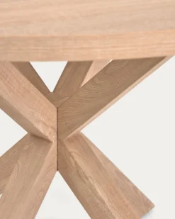 Kave Home Ronde Tafel Argo Naturel Melamine Houteffect Ø120cm
