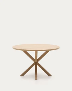 Kave Home Ronde Tafel Argo Naturel Melamine Houteffect Ø120cm