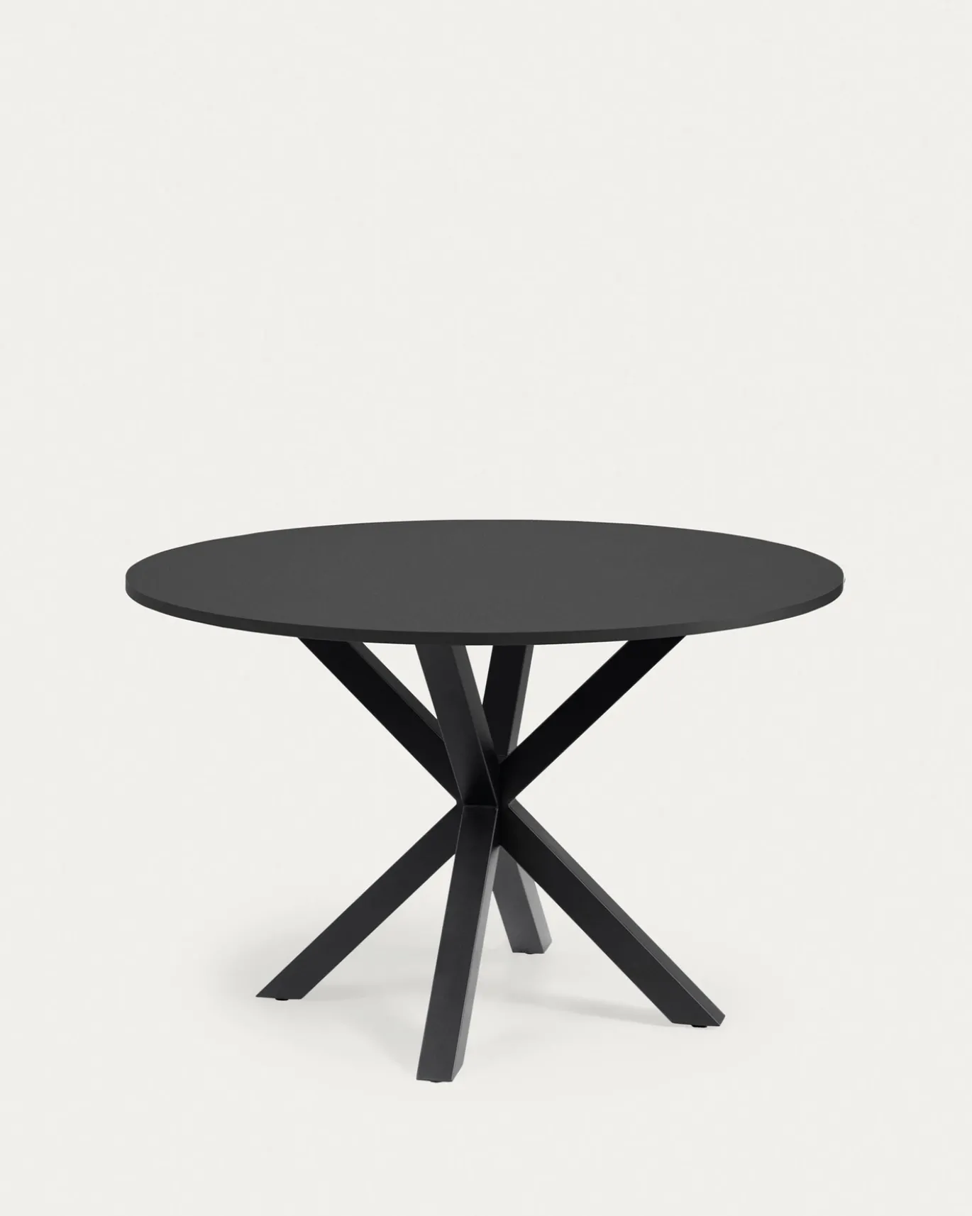 Kave Home Ronde Tafel Argo Zwartgelakt Mdf Ø120cm