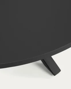 Kave Home Ronde Tafel Argo Zwartgelakt Mdf Ø120cm
