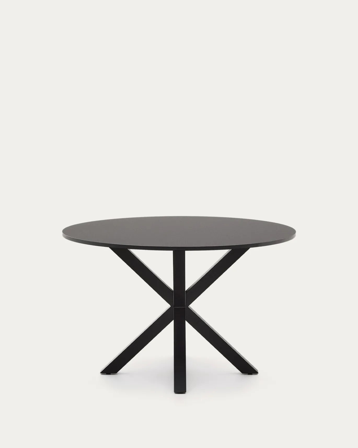 Kave Home Ronde Tafel Argo Zwartgelakt Mdf Ø120cm