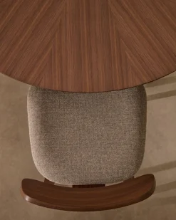 Kave Home Ronde Tafel Naanim Walnootfineer Ø120cm