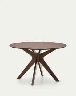 Kave Home Ronde Tafel Naanim Walnootfineer Ø120cm