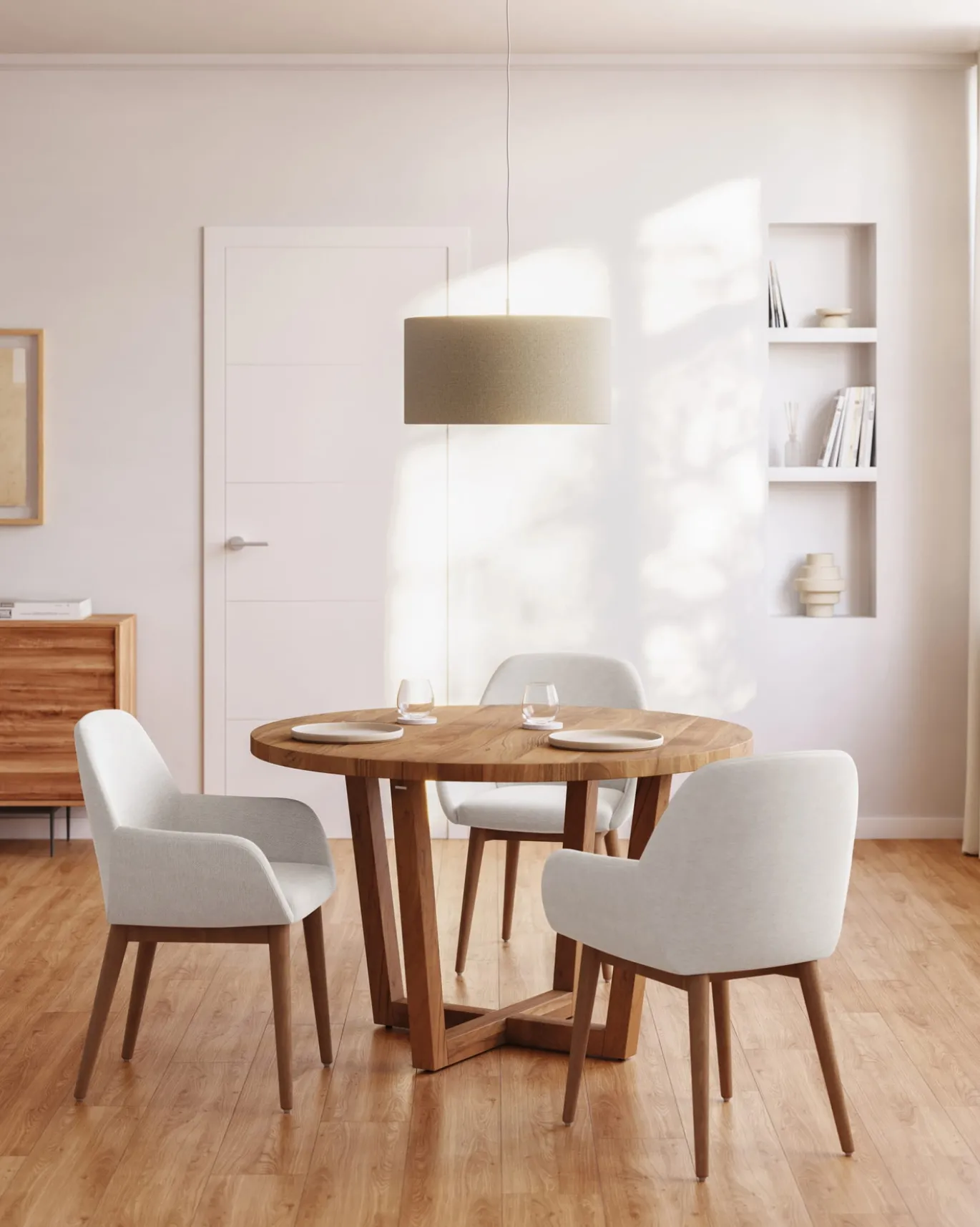 Kave Home Ronde Tafel Nahla Massief Acaciahout Ø120cm