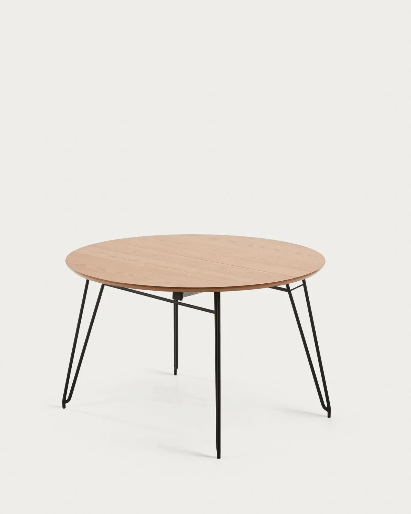 Kave Home Ronde Uitschuifbare Tafel Novac Ø120 (200)x75cm