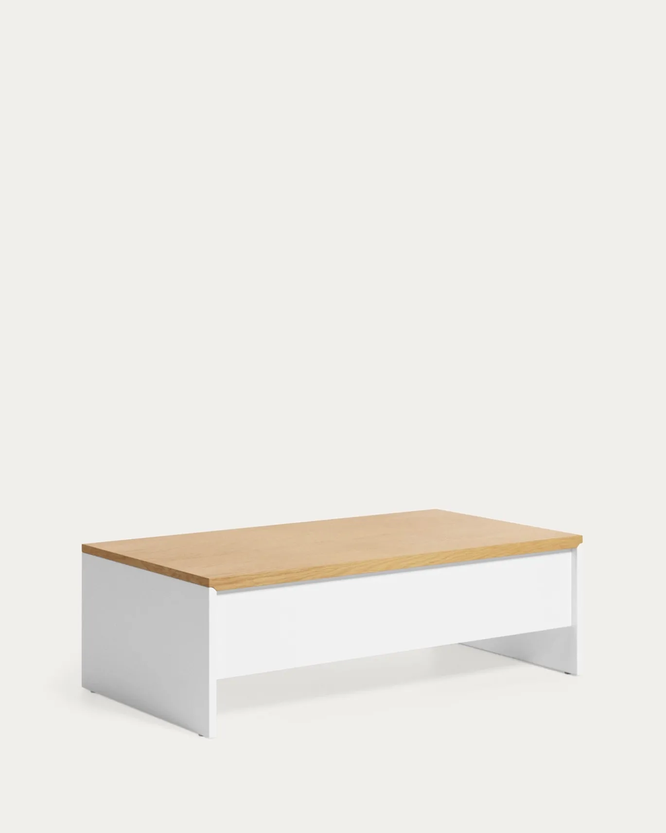 Kave Home Salontafel Abilen Eikenfineer Wit 110x60cm