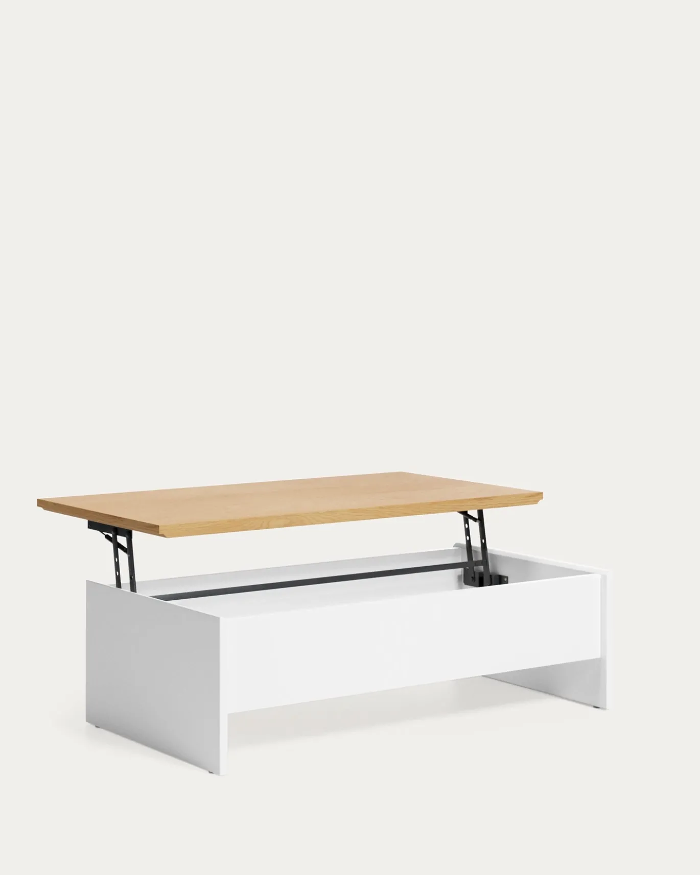 Kave Home Salontafel Abilen Eikenfineer Wit 110x60cm