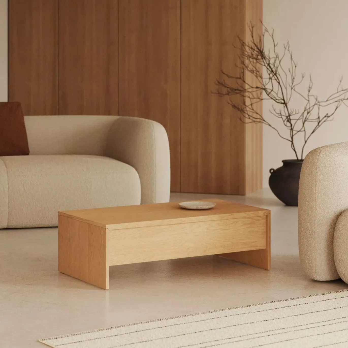 Kave Home Salontafel Abilen Eikenfineer 110x60cm