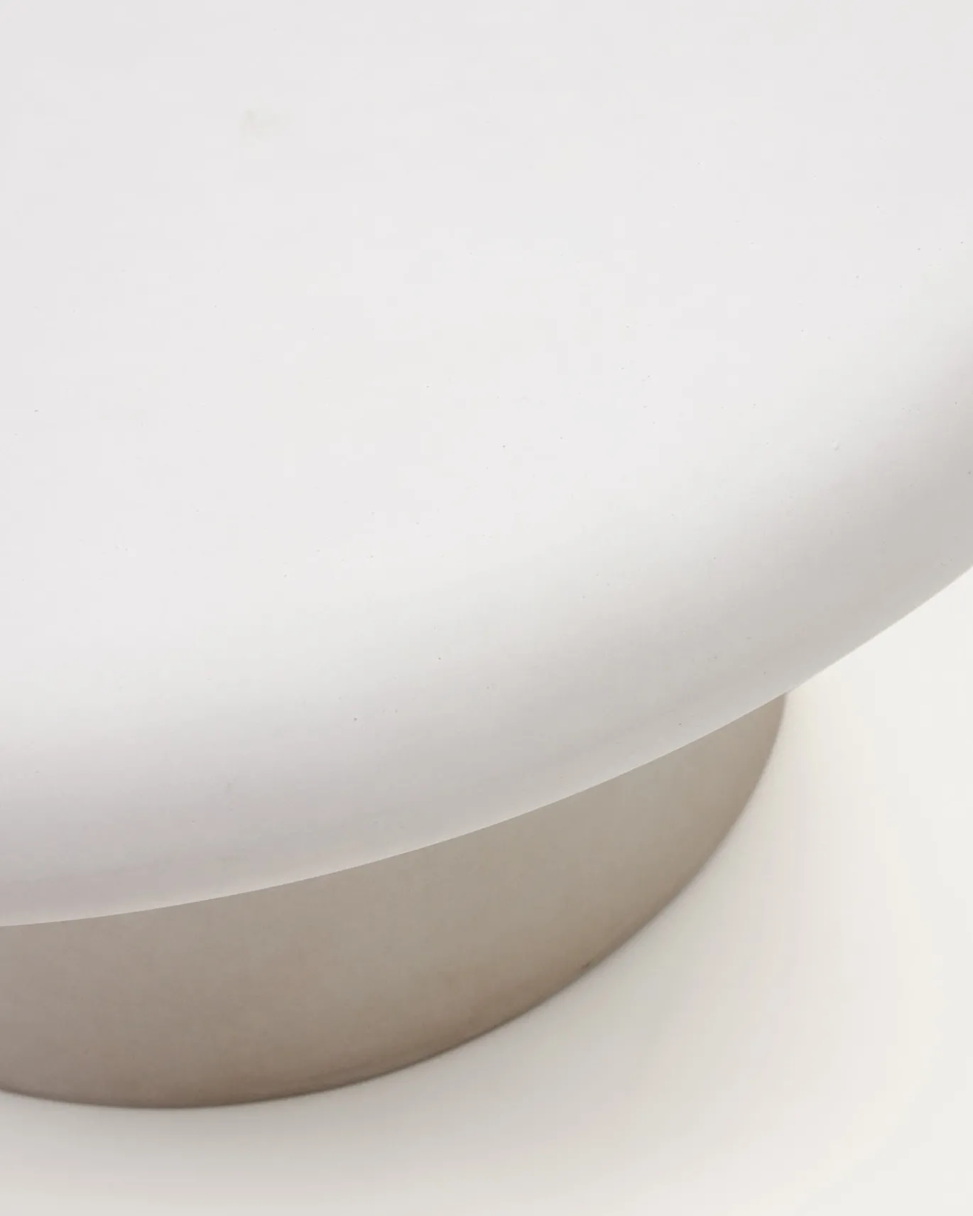 Kave Home Salontafel Addaia Wit Cement Ø90cm