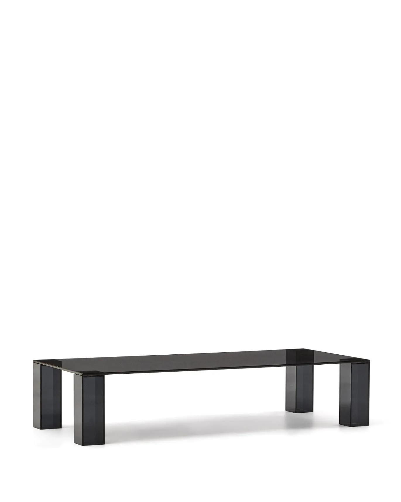 Kave Home Salontafel Adularia Glas Donkergrijs 140cm