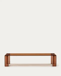 Kave Home Salontafel Adularia Glas Bruin 140cm