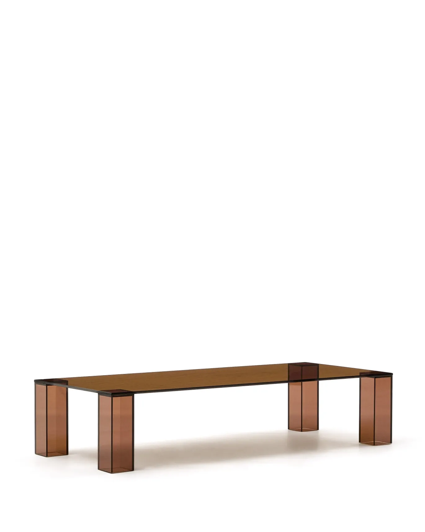 Kave Home Salontafel Adularia Glas Bruin 140cm