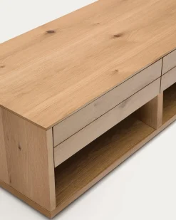 Kave Home Salontafel Alguema Naturel 2-Lades 140cm
