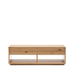 Kave Home Salontafel Alguema Naturel 2-Lades 140cm