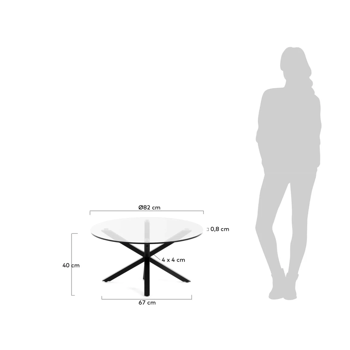 Kave Home Salontafel Argo Ø82cm