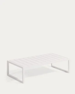 Kave Home Salontafel Comova Outdoor Wit Aluminium 60x114cm