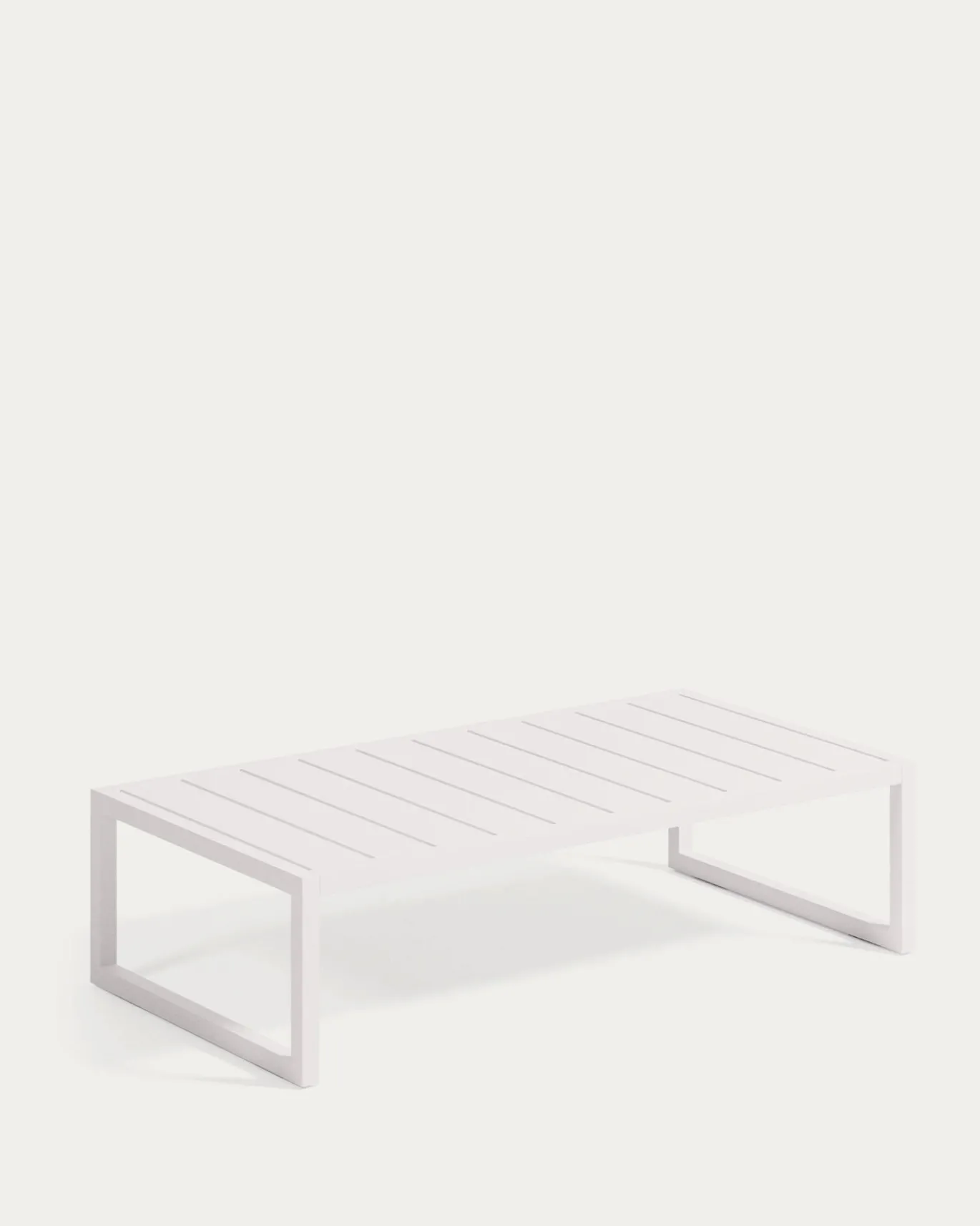 Kave Home Salontafel Comova Outdoor Wit Aluminium 60x114cm