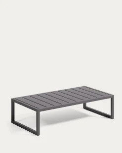 Kave Home Salontafel Comova Outdoor Zwart Aluminium 60x114cm