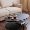 Kave Home Salontafel Fideia Gehard Glas Ø110x65cm