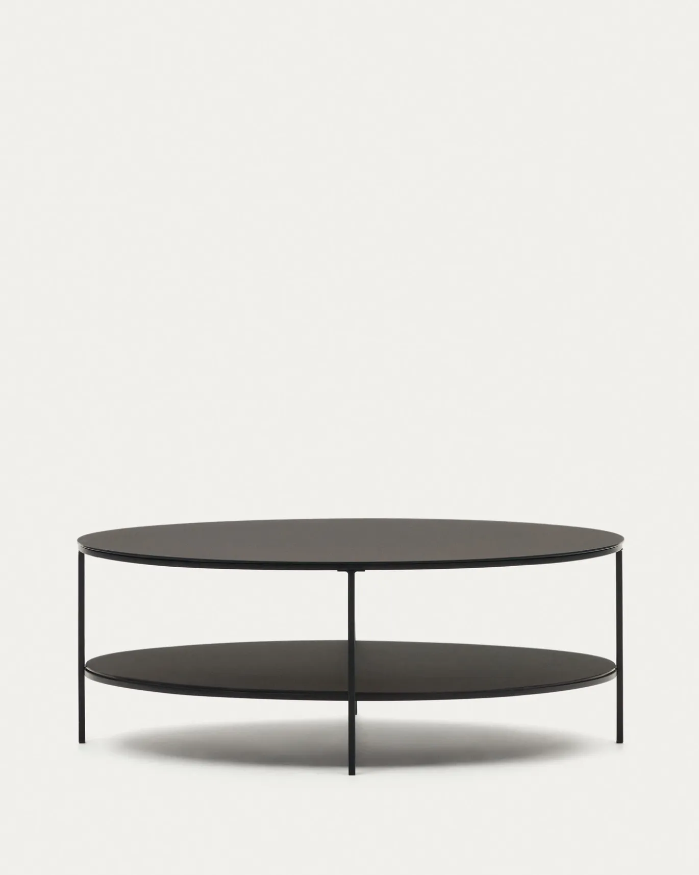 Kave Home Salontafel Fideia Gehard Glas Ø110x65cm