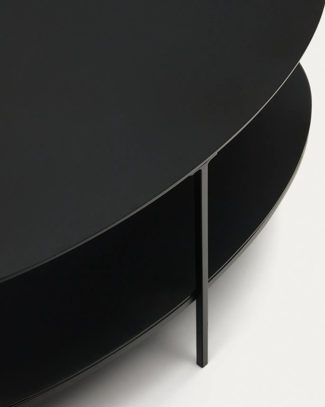 Kave Home Salontafel Fideia Gehard Glas Ø110x65cm