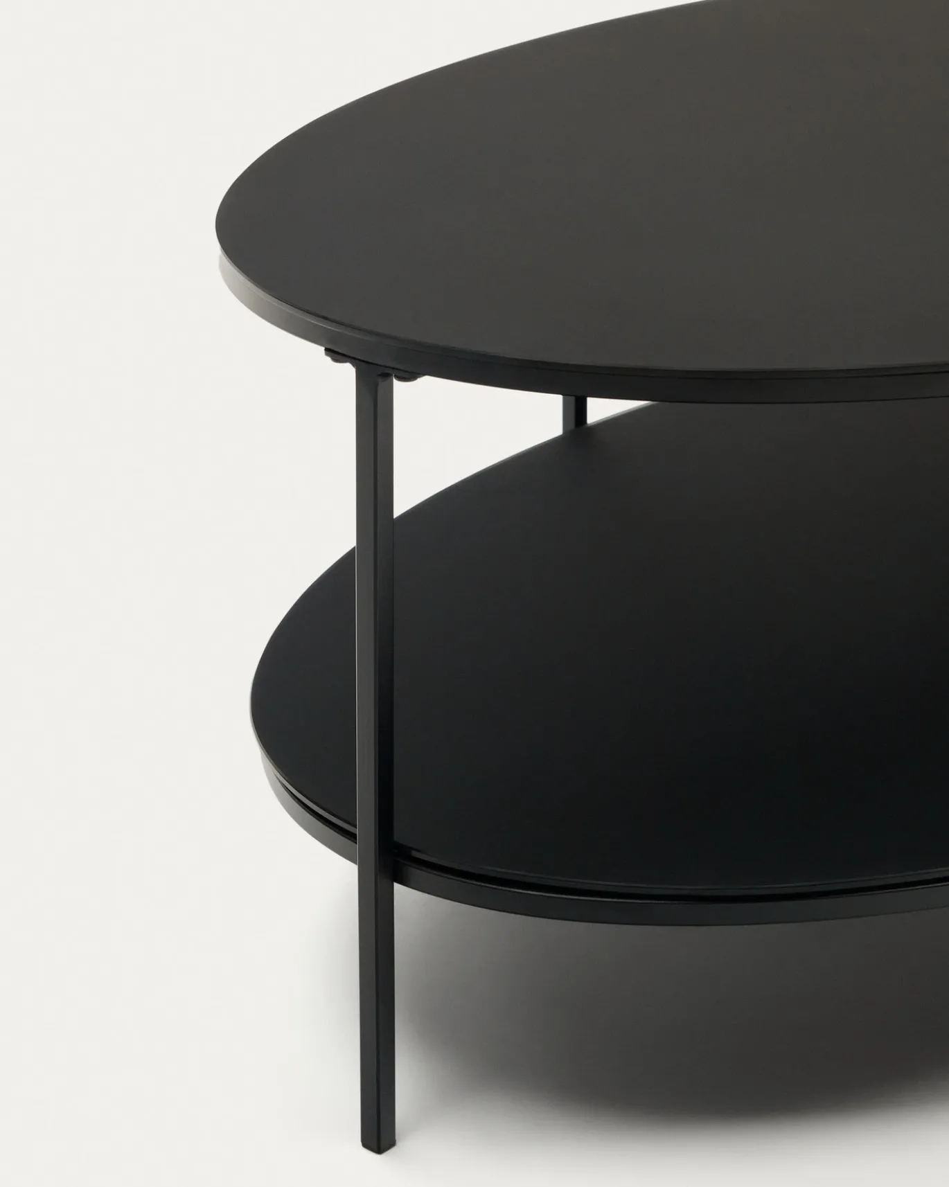 Kave Home Salontafel Fideia Gehard Glas Ø110x65cm