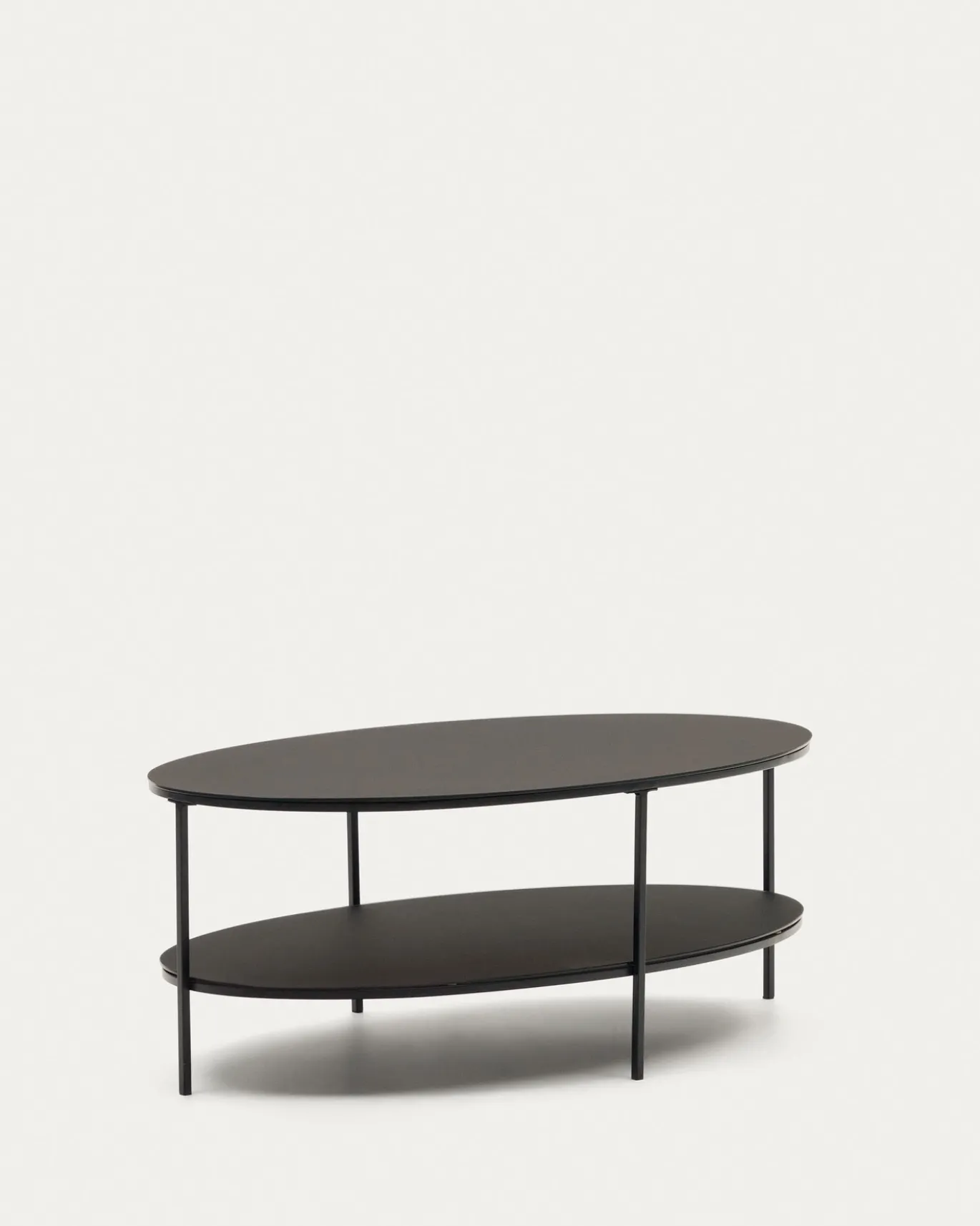 Kave Home Salontafel Fideia Gehard Glas Ø110x65cm