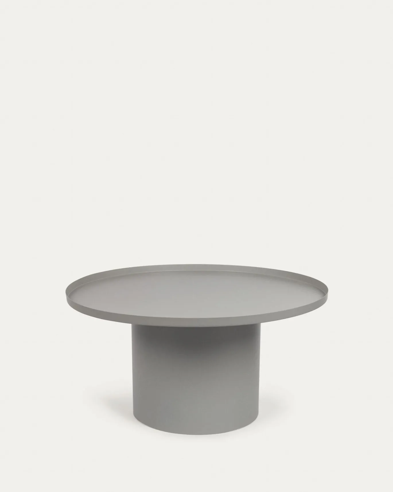Kave Home Salontafel Fleksa Rond Grijs Metaal Ø72cm