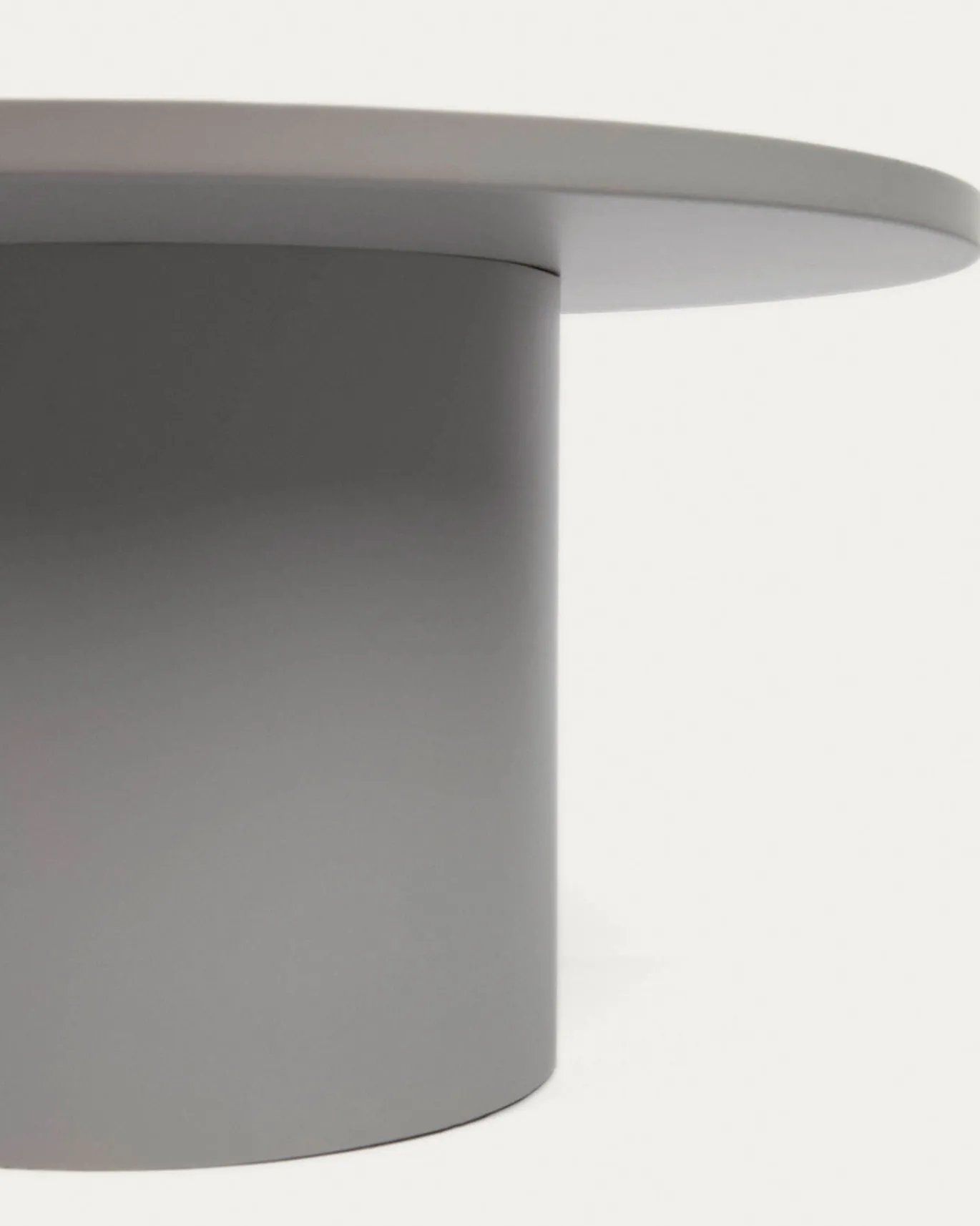 Kave Home Salontafel Fleksa Rond Grijs Metaal Ø72cm