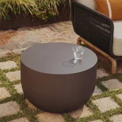 Kave Home Salontafel Garbet Cement Bruin Ø60cm