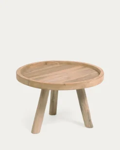 Kave Home Salontafel Glenda Massief Teakhout Ø55cm
