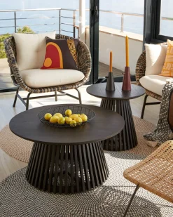 Kave Home Salontafel Jeanette Ø80cm Zwart