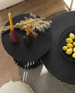 Kave Home Salontafel Jeanette Ø80cm Zwart