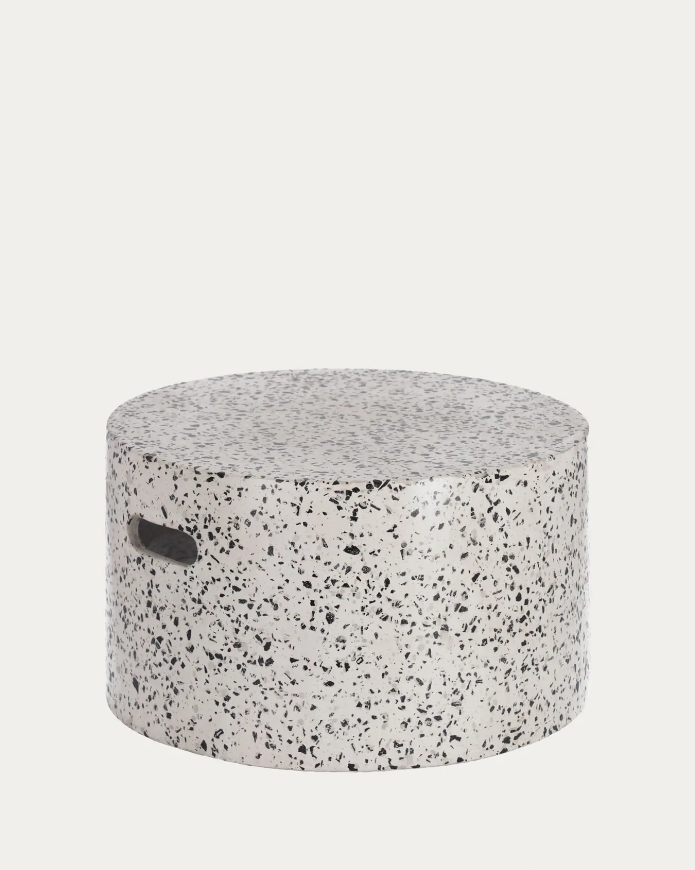 Kave Home Salontafel Jenell Wit Terrazzo Ø52cm