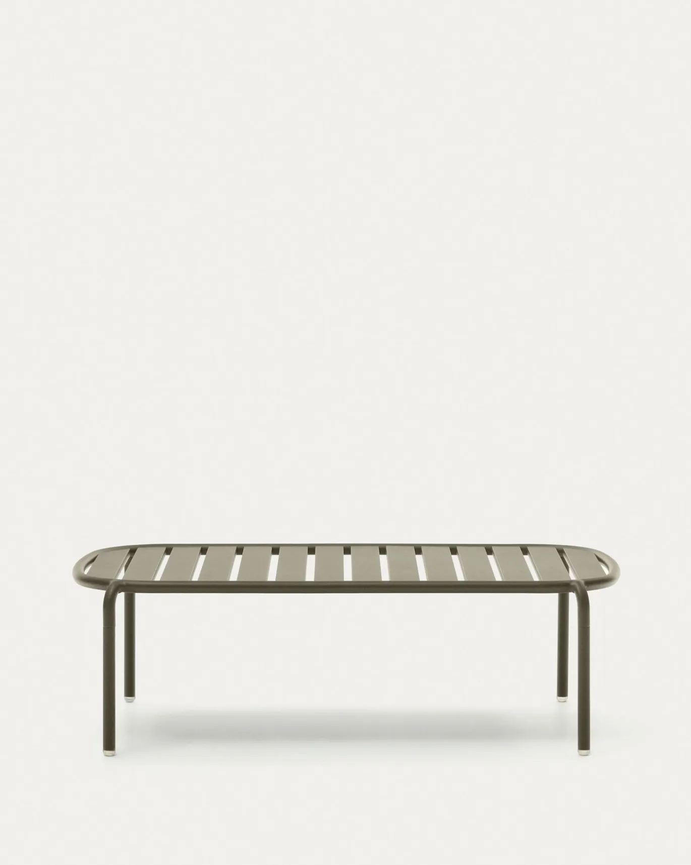 Kave Home Salontafel Joncols Outdoor Aluminium Groen Ø110x62cm