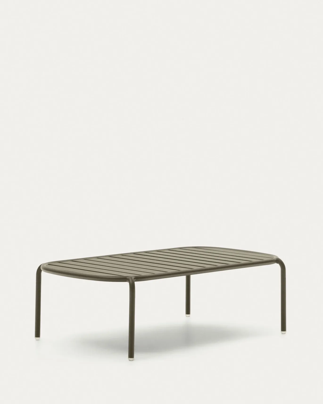 Kave Home Salontafel Joncols Outdoor Aluminium Groen Ø110x62cm
