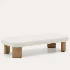 Kave Home Salontafel Labra Outdoor Wit Cement 140cm